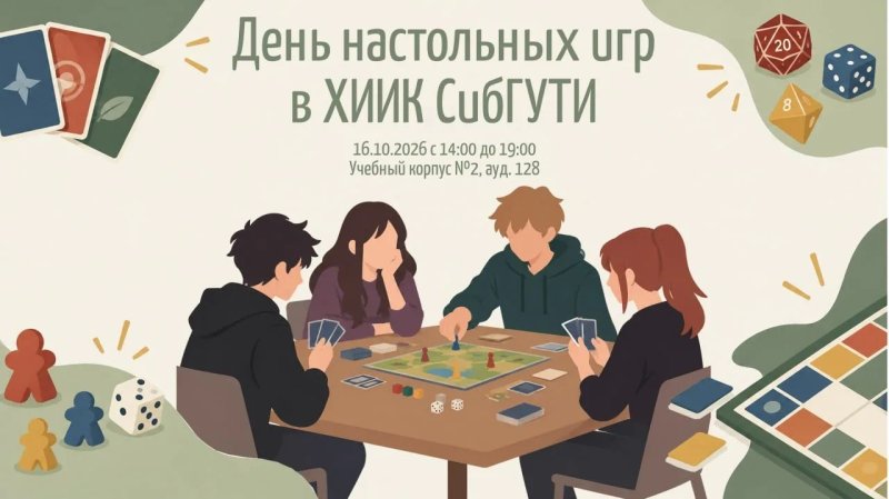 День настольных игр в ХИИК СибГУТИ!